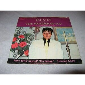 1970 Elvis Presley Mama Liked The Roses 7” Vinyl 45rpm Record in Original Sleeve